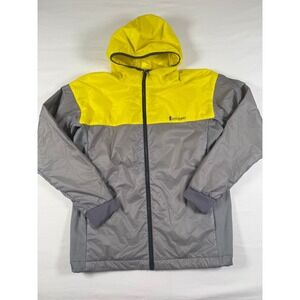 Cotopaxi Pacaya Full Zip Windbreaker Jacket Yellow Grey Colorblock Men's XXL